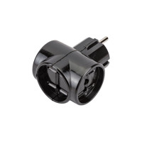 Тройник TDM ELECTRIC 3х2П 16А 250B ЕВРО Ретро карболит SQ1806-0101