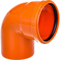 Отвод наружной канализации RTP 110 мм, 87 градусов 36653