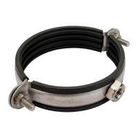 Трубный хомут КРЕП-КОМП нержавеющий 3 83-93 М10 304 2х25 миллиметр TR3М10SS52