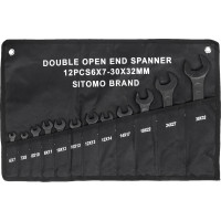 Набор гаечных рожковых двусторонних ключей 12 шт 6-32 SITOMO 42235
