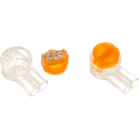 Соединитель проводников типа "скотчлок" для 2-х жил NETLAN желтый, 100шт. EC-SL-UY2-YL-100