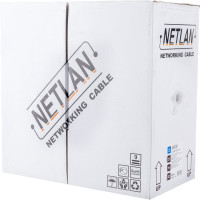 Кабель NETLAN F/UTP 4 пары, категория 5e, внутренний, PVC, серый, 305м EC-UF004-5E-PVC-GY