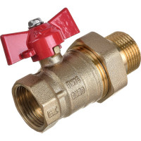 Шаровой кран для воды ОПТИМА 3/4" с накид. гайкой бабочка SOAFM034