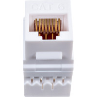 Модуль Keystone NIKOMAX категория 6, RJ45/8P8, белый NMC-KJUE2-VI-WT