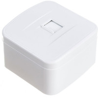 1-ая розетка EKF Basic Минск ОП RJ-45, 1А, 120В, белая EGK01-035-10
