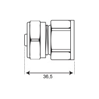 Соединение СТМ внутренняя резьба, 26х3/4 CCF02634