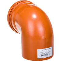 Канализационный отвод АТЛАС ПЛАСТ 90 градусов DN 110 нар. SPNCEB9000110