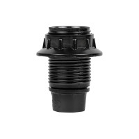 Патрон EKF карболитовый, с кольцом, Е14, черный, PROxima SQLHC-E14-r-s