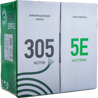 Кабель витая пара ЭРА U/UTP 4x2x25AWG Cat5e CCA PVC 305м SIMPLE 2/30 Б0044435