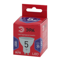 Светодиодная лампа ЭРА LED MR16 5W 865 GU10 R диод, софит, 5Вт, холодный, GU10 Б0045348