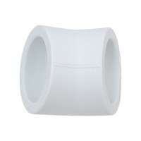Угольник VALFEX PP-R Дн 90х45°, белый 10107090 127-0572