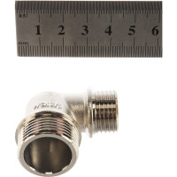 Переходной уголок СТМ 3/4" x 1/2", штуцер-штуцер CRRM3412