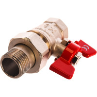 Шаровой кран IVANCI Stable с разъемным соединителем, бабочка, внутренняя/наружная резьба 1/2" IVC.101227.N.03