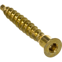 Шурупная стяжка Element 7,0x50 HEX латунирован. 50 шт 307520