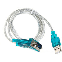 Кабель-переходник AOpen/Qust USB Am - RS-232 DB9M, винты добавляет в систему COM порт ACU804