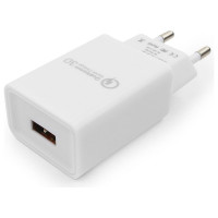 Адаптер питания Cablexpert MP3A-PC-16 QC 3.0 100/220V - 1 USB порт 5/9/12V белый