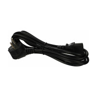 Компьютерный кабель AOpen/Qust розетка 220V угловая Евровилка VDE 3G*0,5mm2 3,0m Aopen ACE021-3M