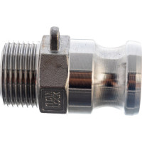 Камлок тип F (ниппель; наружная резьба BSP; 25 мм-1"; нержавеющая сталь) TITAN LOCK TL100FSS