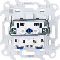 Розетка Simon 2К без защитных шторок, белый 2450442-030