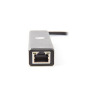 Кабель-концентратор VCOM USB 3.1 Type-C /m - RJ-45+3port USB 3.0/f, Aluminum Shell DH311A