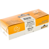 Винт для крепления ручки Element М4x25мм белый цинк 100 шт 307340