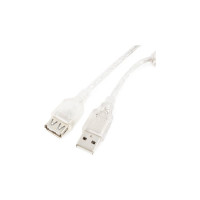 Кабель-удлинитель Cablexpert USB2.0 AM/AF, Pro, 0,75м, экран прозрачный CCF-USB2-AMAF-TR-0.75M