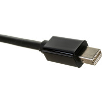 Переходник Cablexpert miniDisplayPort - VGA A-m, 20M/15F, длина 15см, черный, пакет DPM-VGAF-02