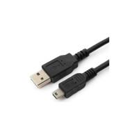 Кабель USB 2.0 Cablexpert USB AM/miniB 5P, мультиразъем, 1м, пакет CC-5PUSB2D-1M
