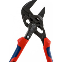 Переставные клещи - гаечный ключ KNIPEX 40 мм, 1 1/2, L-180 мм, серые, 2-к ручки KN-8602180