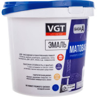 Универсальная эмаль VGT ВД АК 1179 супербелая мат. 1,5 кг 11601906