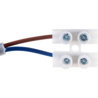 Подвесной патрон с клеммной колодкой UNIVersal Е27 термопластик 4А 250В белый 1351