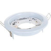 Светильник Ecola GX53 H4 без рефлектора /белый/ 38x106 /к+/ FW53H4ECB