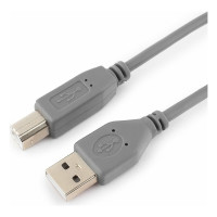 Кабель USB 2.0 Pro Cablexpert, AM/BM, 1.8м, экран, серый CCP-USB2-AMBM-6G