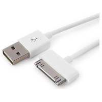Кабель Cablexpert USB, AM/Apple для iPhone/iPod/iPad, 1м, белый пакет CC-USB-AP1MW