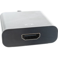 Переходник-конвертер Cablexpert USB Type-C(М)/HDMI(F), кабель 0.15м, черный, пакет A-CM-HDMIF-01