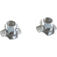 Мебельная забивная гайка Element М8 белый цинк 30 шт 307460