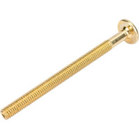 Мебельный плоский винт Element М6x 80мм латунирован. 25 шт 307400