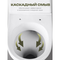 Унитаз-компакт Santeri ПРАЙМ, к/в, 2-реж, сид. ППВОРОТЫНСК 443761 1P2054S0000BF