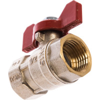 Шаровой кран Tiemme Mistral ВВ, 1/2", красная бабочка 2360002