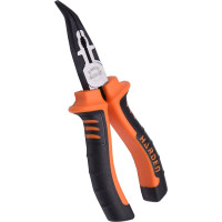 Длинногубцы HARDEN Bulldog изогнутые, профессиональные, CRV, 162 мм 560231