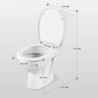 Унитаз-компакт Santeri PRO, г/в, 1-реж, сид. ППВОРОТЫНСК 450922 023-3063 1P2155S0000BF
