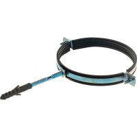 Металлический сантехнический хомут для труб со шпилькой и дюбелем СВК 155-162, 6 дюймов, гайка М10 SVK-F150М10 Н0000025109