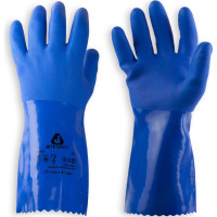 Защитные химические перчатки с покрытием из ПВХ Jeta Safety, синие, размер XXL/11, JP711 JP711-XXL