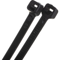 Хомут IEK 7.6x300, черный, нейлон, упаковка 100шт, ИЭК UHH32-D076-300-100