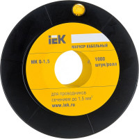Маркировочное кольцо IEK 0-1.5мм, 5, МК, 1000шт/ролл UMK00-5