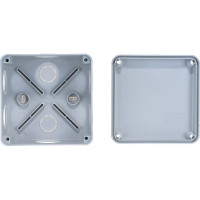 Распаечная коробка IEK открытой проводки, открытой проводки, 100x100x50, IP44, KM41233, 6 кабель вводов, ИЭК UKO11-100-100-050-K41-44