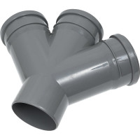 Крестовина внутренней канализации LAMMIN 110х110/45 градусов Lm35020011045