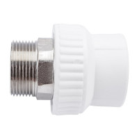 Комбинированная муфта PPR LAMMIN НР, 40х1 1/4", под ключ Lm31042040032