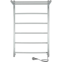 Полотенцесушитель INDIGO Arc electro с полкой 80/50 (скр.монтаж, унив.подкл.R/L, полиров.) LCAE80-50PR