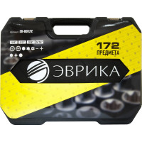 Набор инструмента Эврика 1 4" 1 2"DR 6-гранный 172 предмета ER-80172 575562